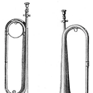 Clarion trumpet engraving 1881