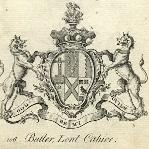 Coat of arms Butler Lord Cahier 18th century