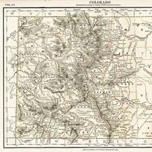 Colorado map 1884