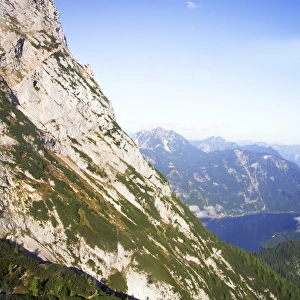 Dachstein mountain seen from the cableway