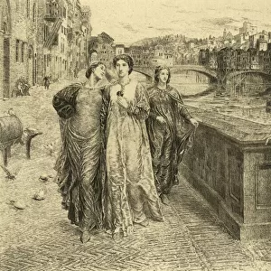 DANTE: THE FIRST MEETING OF DANTE AND BEATRICE (XXXL with lots of details)