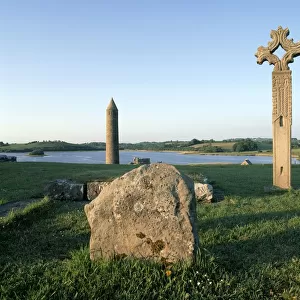 Devenish Monastic Site, Devenish Island, Lower Lough Erne, County Fermanagh, Ireland