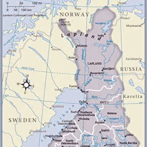 Finland country map