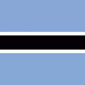 Flag of Botswana Illustration