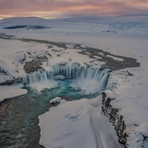 Godafoss in the winter, Iceland