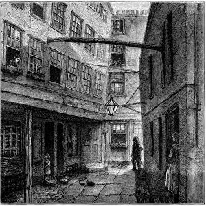 Golden Buildings, London, from Dickens David Copperfield (illustration)
