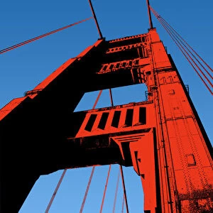 Golden Gate Bridge San Francisco Illustration