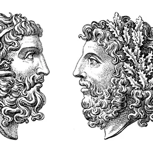 Greek roman Goddess Zeus and Jupiter