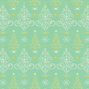 Green Christmas Tree Pattern