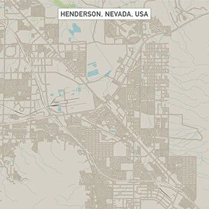 Henderson Nevada US City Street Map