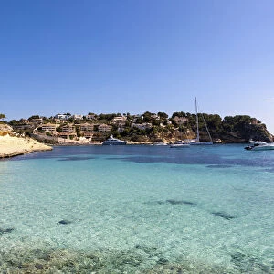 Hidden beach of Portals Vells, Three Finger Bay, Cala Portals Vells, Cala Mago, Majorca, Balearic Islands, Spain, Europe
