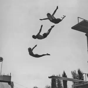 Diving Board Print, 1940s Ambassador Lido Pool Diving Board Print, 1940s Ambassador Lido Pool