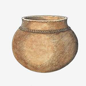 Illustration of African pottery