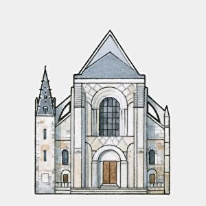 Illustration of Cathedrale St-Julien du Mans, Loire Valley, France