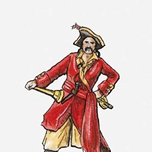 Illustration of pirate
