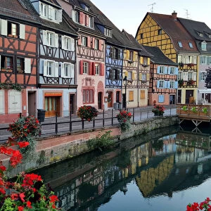 La Petite Venise, picturesque quarter in Colmar, Alsace, France
