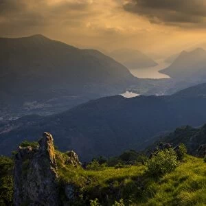 Lake Lugano view form Pisso Coppa