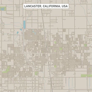 Lancaster California US City Street Map