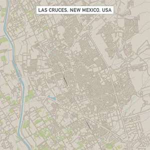 Las Cruces New Mexico US City Street Map