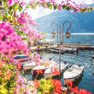 Limone sul Garda, town on the north west side of the famous Lake in Northern Italy