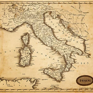 map of italy 1812