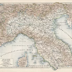 Map of North Italy 1900