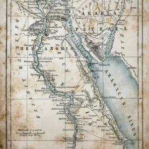Fine Art Storehouse Print: Map of Egypt Illustration Fine Art Storehouse Print: Map of Egypt Illustration