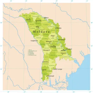 Moldau-Vectorkarte Moldau-Vectorkarte