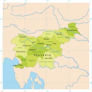 Highly Detailed Slovenia Vector Map for Print Highly Detailed Slovenia Vector Map for Print