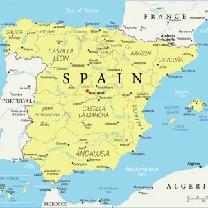 Carte de Référence d'Espagne