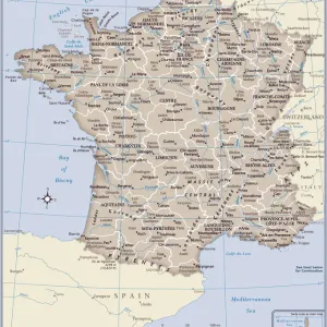 Carte du pays de France. Carte du pays de France.