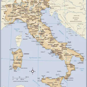 Carte du pays Italie. Carte du pays Italie.