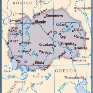 Macedonia 2011 Reference Maps Print Macedonia 2011 Reference Maps Print