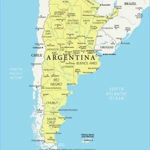 Argentina Vector Map Print - Reference Maps