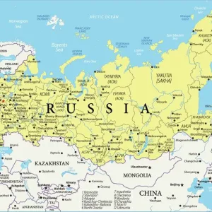 Fine Art Storehouse Print of Map of Russia Reference Map Fine Art Storehouse Print of Map of Russia Reference Map