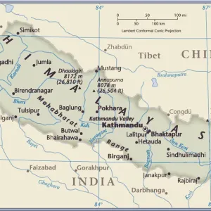 Nepal Country Map Print (Reference Maps) 2011 Edition Nepal Country Map Print (Reference Maps) 2011 Edition