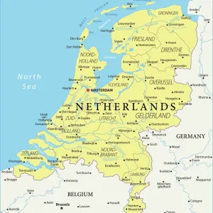 Netherlands Reference Map Print (950857474)