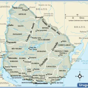 Uruguay 2011 Reference Map Print Uruguay 2011 Reference Map Print