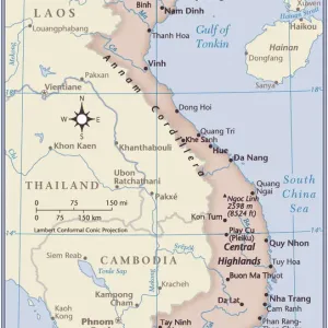 Carte du pays Vietnam. Carte du pays Vietnam.