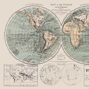 Map of the world 1869