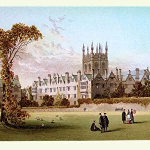 Merton College, Oxford, England, History English architecture, historic landmarks, 19th Century