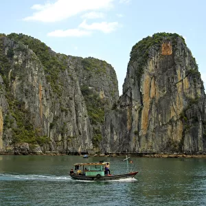Monolithic limestone islands of Halong Bay, Vietnam