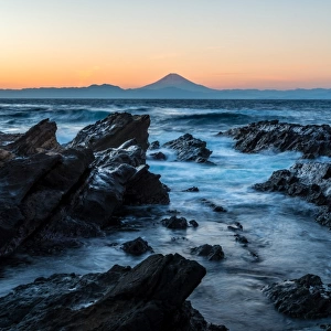 Mt. Fuji in Miura coastline