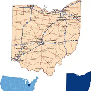 Ohio road map