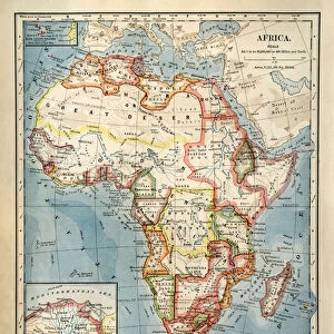 old map of africa