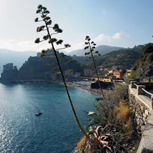 Panorama View Of Riomaggiore, Cinque Terre National Park, Liguria Region, Northern Italy
