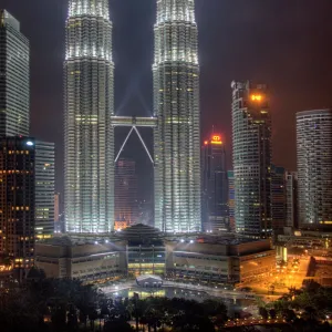 Petronas Towers at night