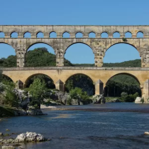 Bridges Premium Framed Print Collection: Pont du Gard, France