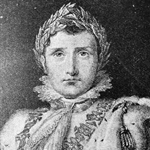 Portrait of Napoleon with laurel wreath