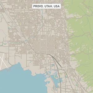 Provo Utah US City Street Map